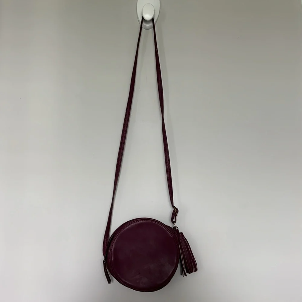 Art Class Mini round plum purse GUC